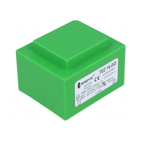 Transformator încapsulat 16VA 230V 24V 333mA | Electronic-mag.ro | Componente Electronice