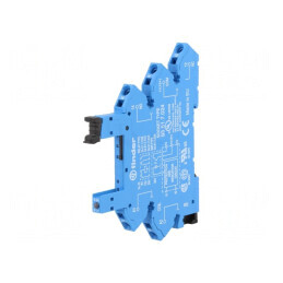 Stativ DIN 6A cu cleme cu arc Serie 34.51.7.012 | Electronic-mag.ro | Componente Electronice