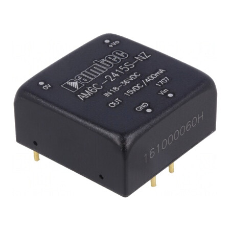 Convertor DC/DC 6W 18-36V la 15V 400mA | Electronic-mag.ro | Componente Electronice