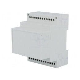 Carcasă DIN 90mm x 71mm x 71mm Noryl Gri | Electronic-mag.ro | Componente Electronice
