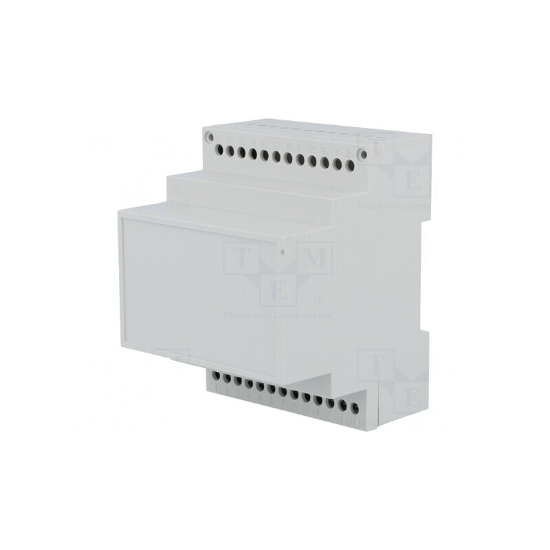 Carcasă DIN 90mm x 71mm x 71mm Noryl Gri | Electronic-mag.ro | Componente Electronice