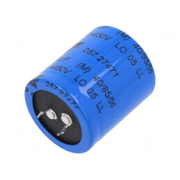 Condensator Electrolitic SNAP-IN 470uF 450VDC Ø35x40mm ±20% | Electronic-mag.ro | Componente Electronice