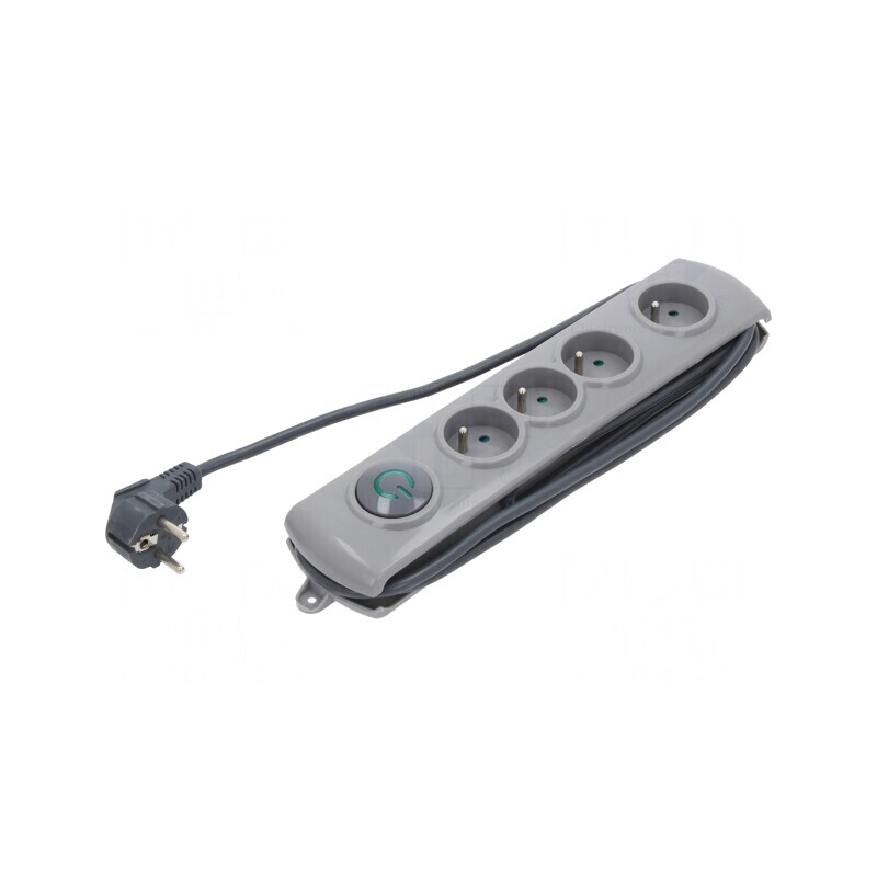 Prelungitor 4 Prize cu Protecție la Supratensiune 10A | Electronic-mag.ro | Componente Electronice