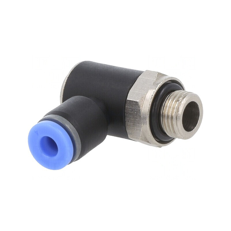 Racord Push-in Unghi Alamă Nichelată PBT 0,95-15bar | Electronic-mag.ro | Componente Electronice