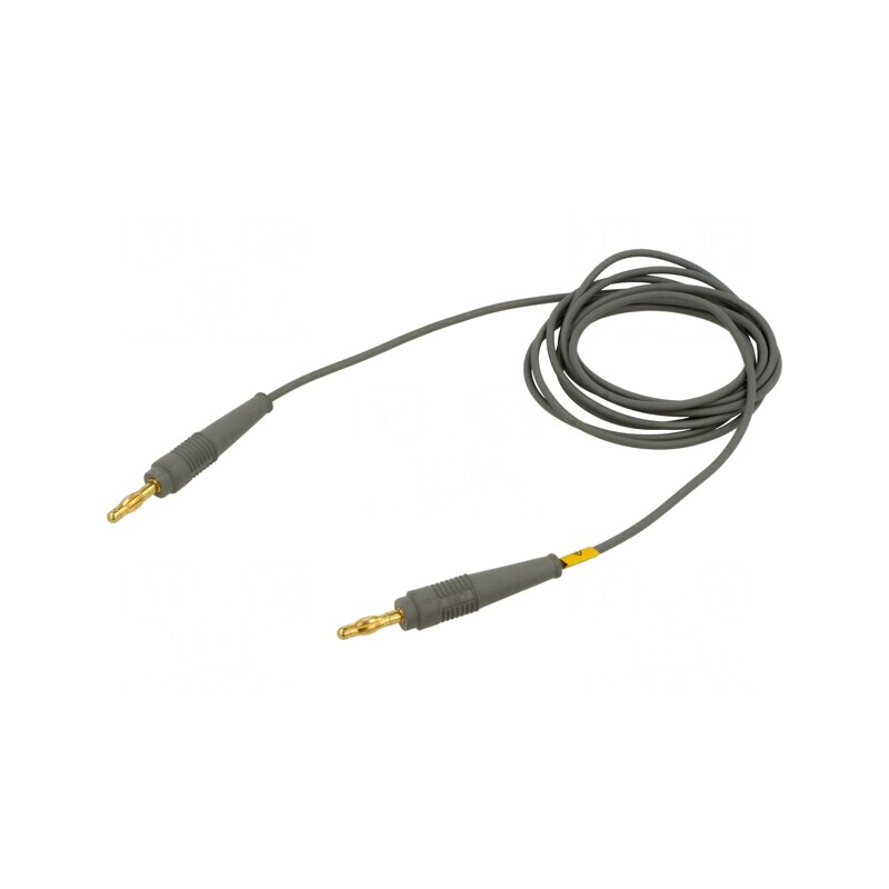 Cablu de măsurare neizolat 2m gri 60VDC 30VAC 19A | Electronic-mag.ro | Componente Electronice