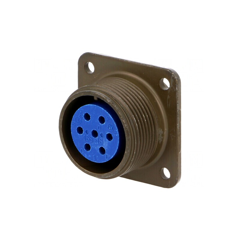 Conector Circular 16S Aluminiu Oliv | Electronic-mag.ro | Componente Electronice