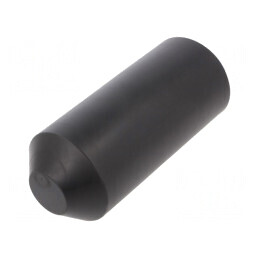 Heat Shrink Cap 63mm Black Polyolefin