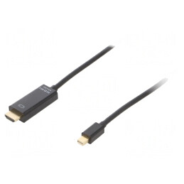 Cablu DisplayPort 1.2 la HDMI și mini DisplayPort PVC | Electronic-mag.ro | Componente Electronice