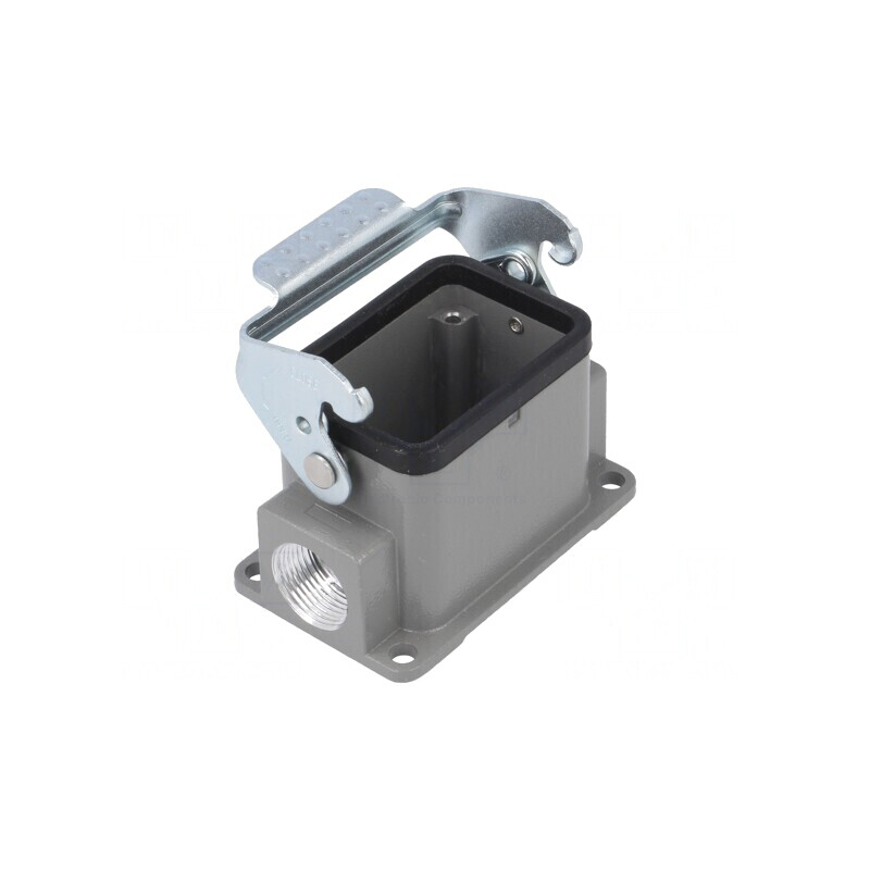 Carcasă conectori HDC D6B cu clichet drept | Electronic-mag.ro | Componente Electronice