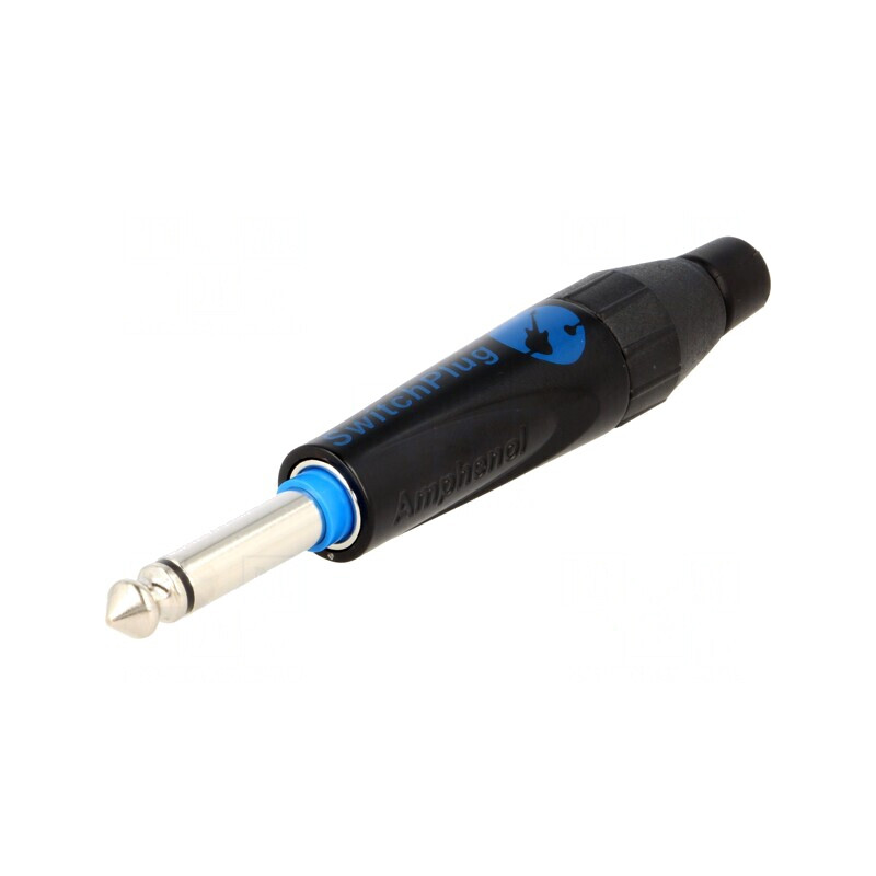 Mufă Jack 6,3mm Mono Piste 2 Drept pe Cablu Lipire | Electronic-mag.ro | Componente Electronice