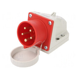 Conector alimentare AC trifazat 16A 400V IP44 | Electronic-mag.ro | Componente Electronice