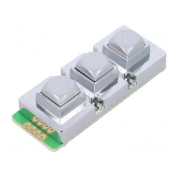 Tastatură Metalică 3 Butoane | Electronic-mag.ro | Componente Electronice