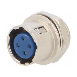 Conector Circular HR10 Push-Pull Soclu 2A Aurit 4 PIN-uri | Electronic-mag.ro | Componente Electronice