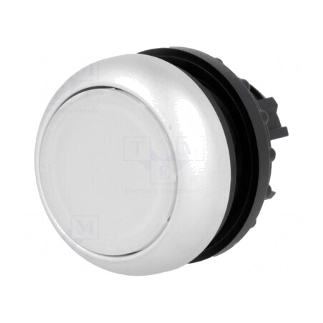 Comutator apăsare 22mm alb IP67 | Electronic-mag.ro | Componente Electronice