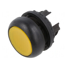Comutator acționat prin apăsare 22mm galben | Electronic-mag.ro | Componente Electronice