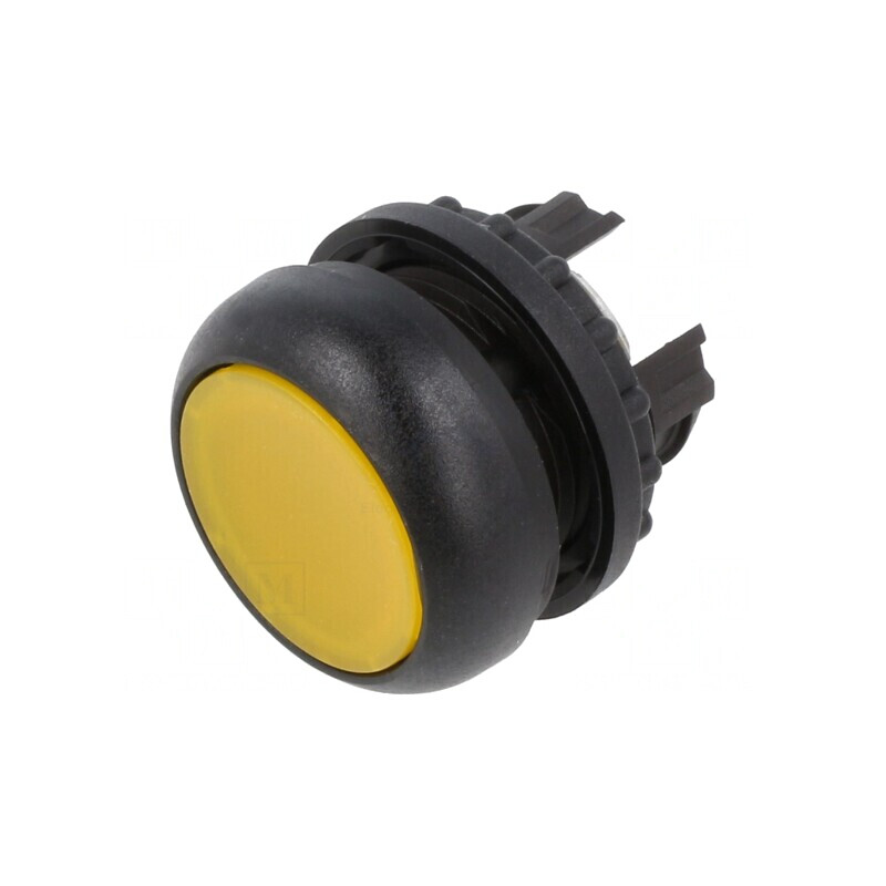 Comutator acționat prin apăsare 22mm galben | Electronic-mag.ro | Componente Electronice