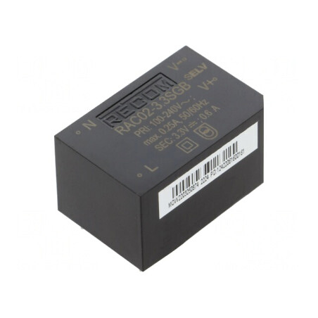 Convertor AC/DC 2W 3,3V 500mA PCB 3000V | Electronic-mag.ro | Componente Electronice