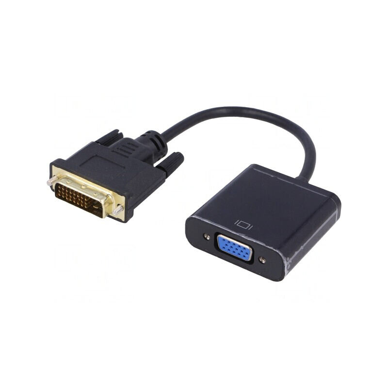 Adaptor D-Sub 15 pini HD la DVI-D 0,15m | Electronic-mag.ro | Componente Electronice