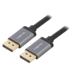 Cablu DisplayPort 1.2 3m Negru Aluminiu | Electronic-mag.ro | Componente Electronice