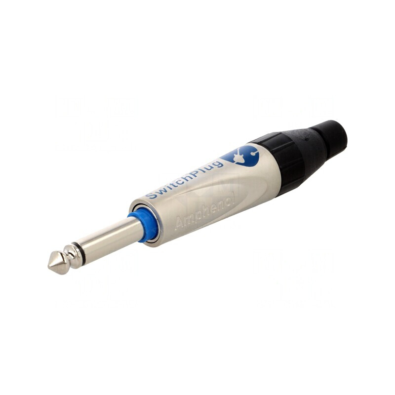 Mufă Jack 6.3mm Mono Tată Drept pentru Lipire Pe Cablu | Electronic-mag.ro | Componente Electronice