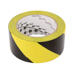 Bandă Avertizare Galben-Negru 33m x 50mm | Electronic-mag.ro | Componente Electronice