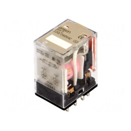 Releu Electromagnetic DPDT 230VAC 10A | Electronic-mag.ro | Componente Electronice