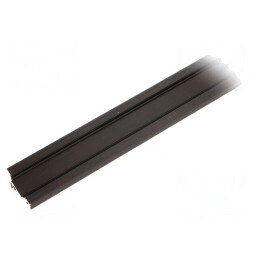 Profil aluminiu negru CORNER10 2m pentru module LED în unghi | Electronic-mag.ro | Componente Electronice