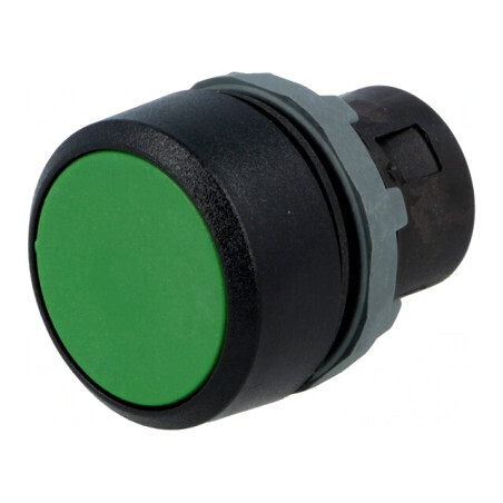 Comutator 22mm Verde cu Acționare prin Apăsare | Electronic-mag.ro | Componente Electronice
