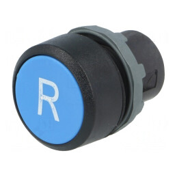 Comutator apăsare 22mm albastru stabil 1 poziție | Electronic-mag.ro | Componente Electronice