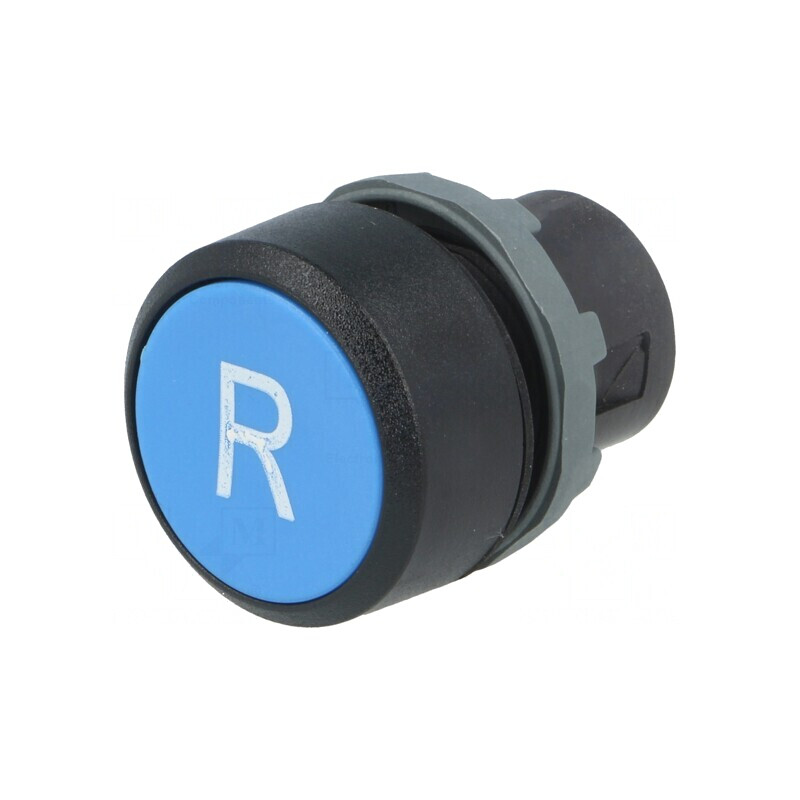 Comutator apăsare 22mm albastru stabil 1 poziție | Electronic-mag.ro | Componente Electronice