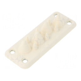 Garnitură albă cu mai multe orificii 10 - 40÷100°C | Electronic-mag.ro | Componente Electronice