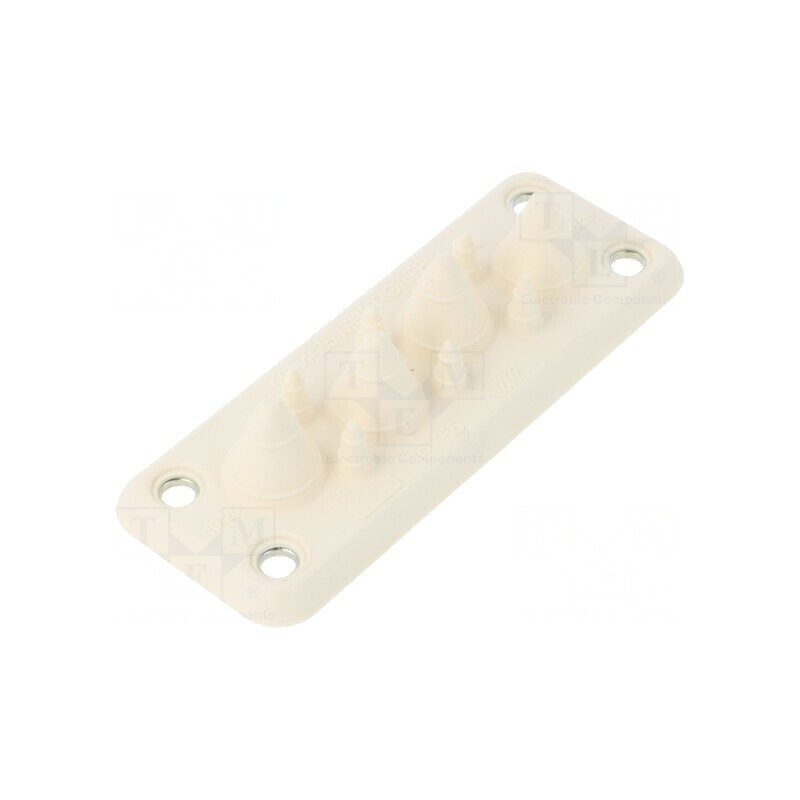 Garnitură albă cu mai multe orificii 10 - 40÷100°C | Electronic-mag.ro | Componente Electronice