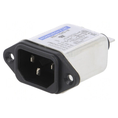 Conector Alimentare AC 10A 250VAC IEC 60320 | Electronic-mag.ro | Componente Electronice