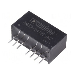 Convertor DC/DC 3W 18-36V la 12V 250mA SIP8 | Electronic-mag.ro | Componente Electronice