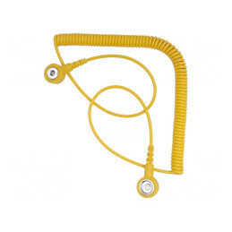 Cablu ESD Spiralat Galben 2,4m | Electronic-mag.ro | Componente Electronice