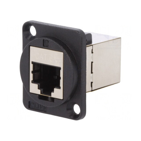 Adaptor FT Cat 6a Ecranat 8p8c 19x24mm Plastic CP30225S | Electronic-mag.ro | Componente Electronice