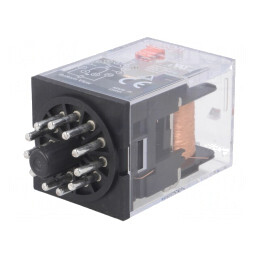 Releu electromagnetic 3PDT 24VDC 10A | Electronic-mag.ro | Componente Electronice