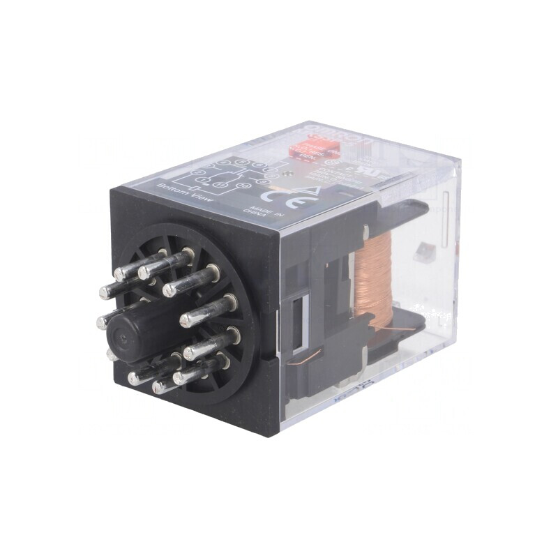 Releu electromagnetic 3PDT 24VDC 10A | Electronic-mag.ro | Componente Electronice