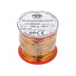 Sârmă emailată cupru 0,8mm 0,2kg | Electronic-mag.ro | Componente Electronice