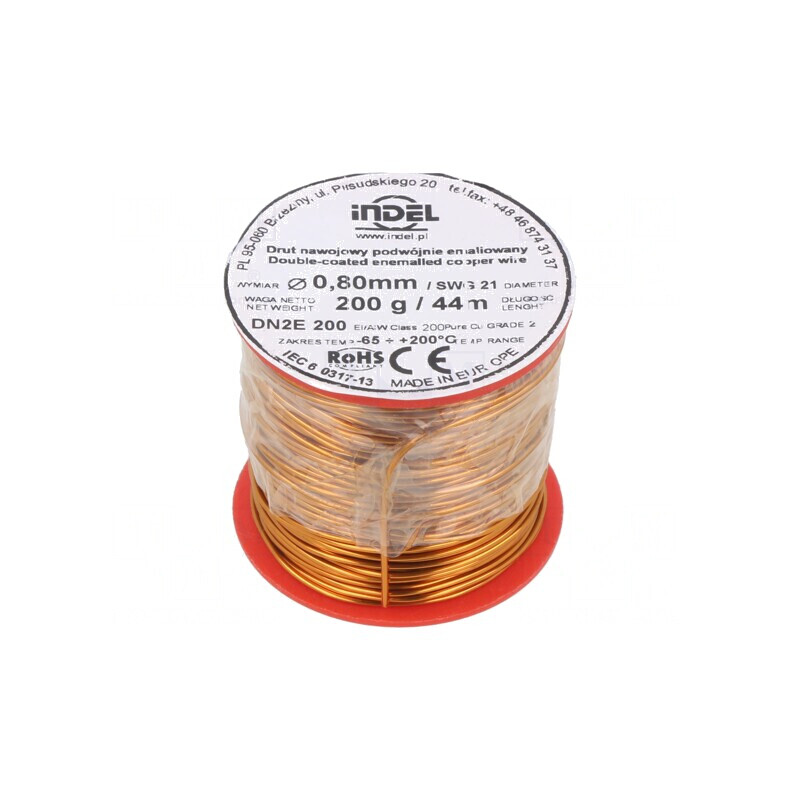 Sârmă emailată cupru 0,8mm 0,2kg | Electronic-mag.ro | Componente Electronice