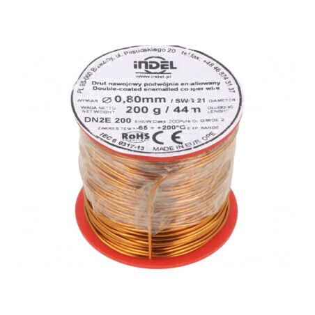 Sârmă emailată cupru 0,8mm 0,2kg | Electronic-mag.ro | Componente Electronice