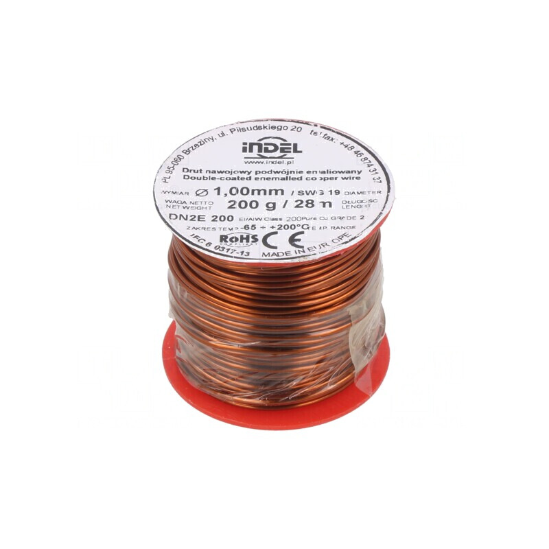 Sârmă dublu emailată 1mm 0,2kg Cu | Electronic-mag.ro | Componente Electronice