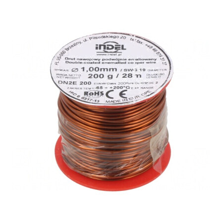 Sârmă dublu emailată 1mm 0,2kg Cu | Electronic-mag.ro | Componente Electronice