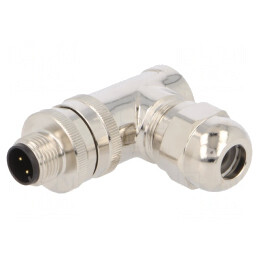 Mufă M12 4 pini DeviceNet/CANopen IP67 pe cablu | Electronic-mag.ro | Componente Electronice