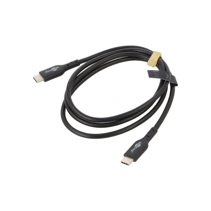Cablu USB C 2.0 Negru 1m 480Mbps | Electronic-mag.ro | Componente Electronice
