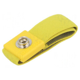 Brățară ESD Antialergică Galbenă | Electronic-mag.ro | Componente Electronice