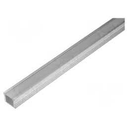 Profil Aluminiu Transparent pentru Module LED 2m FPDS4 | Electronic-mag.ro | Componente Electronice