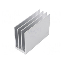 Radiator Extrudat cu Aripioare Naturale 100mm x 35mm Brut | Electronic-mag.ro | Componente Electronice