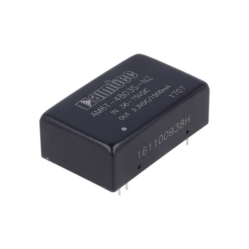 Convertor DC/DC 6W 36-75V la 3.3V 1.5A DIP24 | Electronic-mag.ro | Componente Electronice