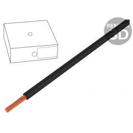 Cablu electric H07V-K litat Cu 50mm2 negru 450V/750V | Electronic-mag.ro | Componente Electronice
